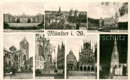 73708701 Muenster Westfalen Schloss Totalansicht Schloss Boniburg Dom Lambertusb - Münster