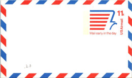 26-5-2024 (6 Z 15) USA  - United States Of America (2 Blank) Pre-Paid Postcards (not Written) 11c + 10c - Other & Unclassified