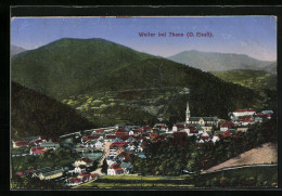 CPA Weiler B. Thann, Vue Générale Avec L'Église Et Gebirge  - Thann