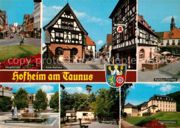 73070182 Hofheim Taunus Hauptstrasse Altes Rathaus Fachwerkhaus Roemerbrunnen Me - Sonstige & Ohne Zuordnung