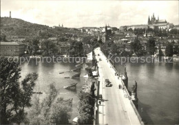 72451049 Praha Prahy Prague Fliegeraufnahme Bruecke  - Tschechische Republik