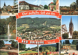 72450695 Bad Driburg Orts Und Teilansichten Park Fontaene Kirche Alhausen - Bad Driburg