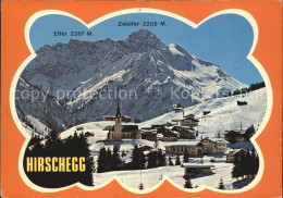 72450566 Hirschegg Kleinwalsertal Vorarlberg Blick Zum Elfer Und Zwoelfer Hirsch - Autres & Non Classés