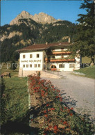 72450513 Nesselwaengle Tirol Gasthof Cafe Berghof Gegen Gimpelgruppe Nesselwaeng - Autres & Non Classés