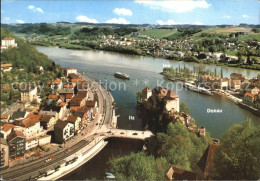 72450180 Passau Zusammenfluss Von Donau Inn Und Ilz Fliegeraufnahme Passau - Passau