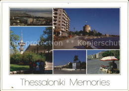 72449920 Thessaloniki City Panorama White Tower Arch Museum Alexanders Statue Th - Griechenland