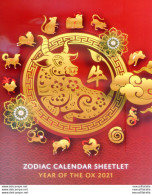 Zodiaco Cinese 2021. Folder. - Christmas Island