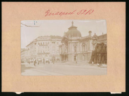 Fotografie Brück & Sohn Meissen, Ansicht Budapest, Lustspieltheater & Eckhaus Mit Ladengeschäft  - Places