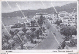 O932 Cartolina Varazze Corso Giacomo Matteotti Provincia Di Savona Liguria - Savona