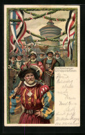 Künstler-AK Nürnberg, Die Nürnberger Schnepperschützen, X. Deutsches Turnfest 1903  - Autres & Non Classés