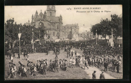 CPA Saint-Anne-D`Auray, Procession Sur Le Champ De L`Epine  - Sainte Anne D'Auray