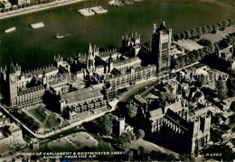 73739510 London__UK Houses Of Parliament And Westminster Abbey Air View - Other & Unclassified