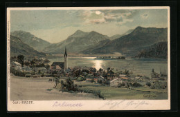 Künstler-AK Edward Theodore Compton: Schliersee, Totalansicht Im Mondlicht  - Compton, E.T.