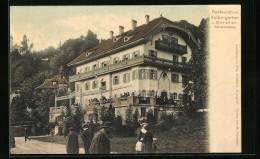 AK Bad Tölz, Restaurant Kolbergarten Und Blick Auf Den Kalvarienberg  - Bad Toelz