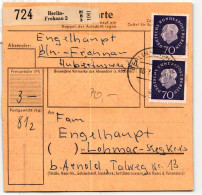 Berlin 186 U.a. Auf Postkarte Paketkarte #KW017 - Andere & Zonder Classificatie