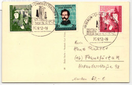 BRD Bund 153-154, 155 Auf Postkarte Mit Berlin Stempel #KY599 - Sonstige & Ohne Zuordnung