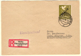 Berlin 17 Auf Brief Einschreiben, Attest Lippschütz #KW194 - Autres & Non Classés
