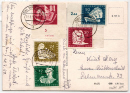 DDR 256-259, 260 DV Auf Postkarte Mit Druckvermerk #KW481 - Andere & Zonder Classificatie