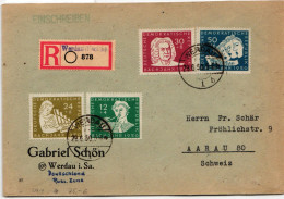 DDR 256-259 Auf Brief Satzbrief In Die Schweiz Gelaufen #KW493 - Otros & Sin Clasificación