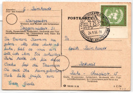 BRD Bund 221 Auf Postkarte Als Einzelfrankatur Portogerecht #KW509 - Andere & Zonder Classificatie