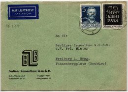 Berlin 110, 92 Auf Brief Als Mischfrankatur Portogerecht #KY996 - Autres & Non Classés