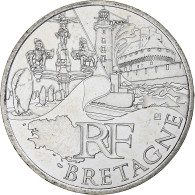 France, 10 Euro, Bretagne, 2011, MDP, Argent, SPL - Francia