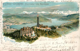 13959290 Uetliberg_ueetliberg_ZH Panorama Zuerichsee Alpenkette Litho - Autres & Non Classés