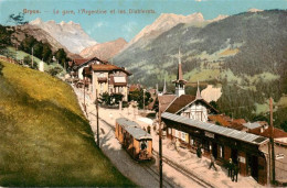 13959255 Gryon_VD La Gare L'Argentine Et Les Diablerets - Sonstige & Ohne Zuordnung