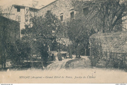 Millau (12 Aveyron) Le Grand Hôtel De Paris - Circulée 1908 De Puy Laurent Station De La Bastide En Lozère Cachet Perlé - Millau