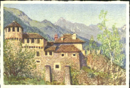 10555436 Locarno TI Locarno Castello Visconti KuenstlerE. Zuppinger Ungelaufen C - Andere & Zonder Classificatie