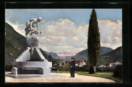 Cartolina Bozen, Der Laurinsbrunnen An Der Wassermauerpromenade  - Bolzano (Bozen)