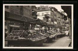 Cartolina Bolzano, Piazza Delle Erbe  - Bolzano (Bozen)