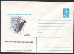 Russia Postal Stationary S1393 Take Care Of The Forest, Protect Its Inhabitants, Bird, Woodpecker-Forest Doctor - Trees