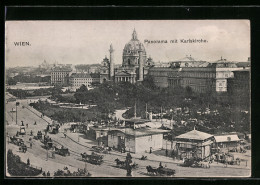 AK Wien, Panorama Mit Karlskirche  - Sonstige & Ohne Zuordnung