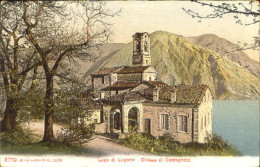 10554437 Castagnola Castagnola Kirche Lago Lugano Ungelaufen Ca. 1910  - Sonstige & Ohne Zuordnung