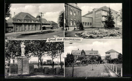 AK Neubeckum, St. Josef-Hospital, Ehrenmal, Bahnhof  - Other & Unclassified