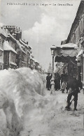 25)    PONTARLIER  - Sous La Neige  - La Grand' Rue - Pontarlier