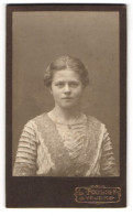 Fotografie L. Poulsen, Vejen, Junge Dame Im Hübschen Kleid  - Anonymous Persons