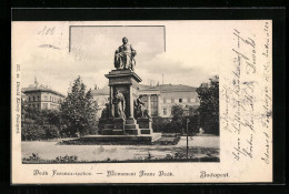 AK Budapest, Monument Franz Deák  - Hungary