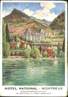 10552587 Montreux VD Montreux Hotel Ungelaufen Ca. 1930 Montreux - Otros & Sin Clasificación