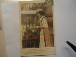 FRANCE POSTCARDS  WOMENS 1902 - 1er Avril - Poisson D'avril