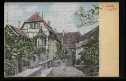 Seiden-Imitations-AK Eisenach, Blick In Den Wartburg-Hof  - Altri & Non Classificati