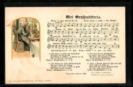 Lied-AK Anton Günther Nr. 37: Mei Grussmütterla, Grossmutter In Der Stube  - Other & Unclassified