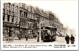 OLD HULL - Tram Route "B" In King Edward Street C1902 - Pamlin C1282 - Bus & Autocars