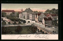 AK Bayreuth, Luitpold-Platz Mit Mainbrücke  - Bayreuth