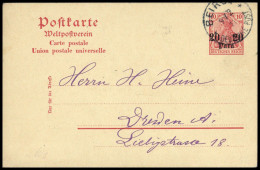 1911, Deutsche Auslandspost Türkei, P 13, Brief - Maroc (bureaux)