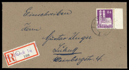 1948, Bizone, 95 Wg Rand, Brief - Storia Postale