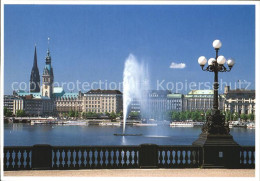 72448503 Hamburg Binnenalster Rathaus Nikolai-Kirche Hamburg - Autres & Non Classés