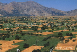 72447922 Lassithi Panorama Landschaft Felder Lassithi - Griechenland