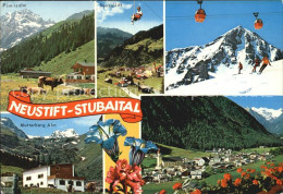 72447192 Neustift Stubaital Tirol Almen Sessellift Sommerpanorama Skipiste Enzia - Sonstige & Ohne Zuordnung